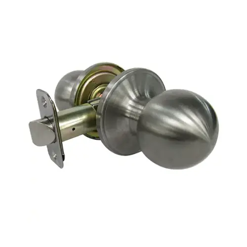 Passage Door Knob Ball Satin Right Handed Satin