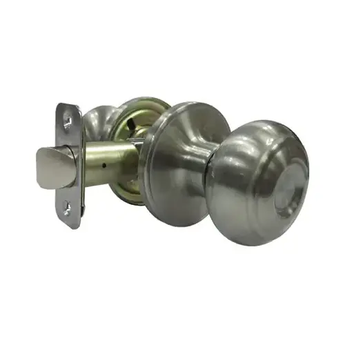 Passage Door Knob Fancy Mushroom Satin Nickel Right Handed Satin Nickel