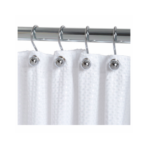 Shower Curtain Rings Chrome Silver Metal Chrome