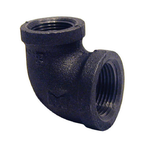 Black Pipe Reducing Elbow, 90 Degree, 1 x 3/4-In.