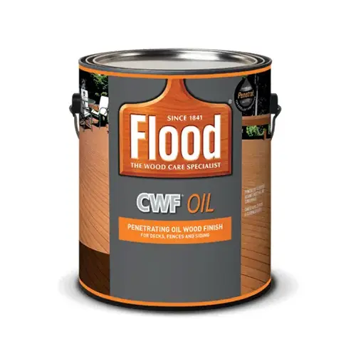 Flood FLD447-01 CWF Penetrating Alkyd/Oil Natural Wood Finish, Natural, 1 Gal. Clear