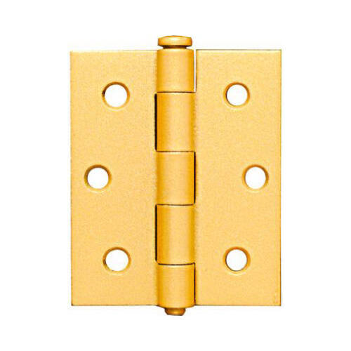 V129 Screen / Storm Door Hinge BakEnamel Brass Finish - pack of 5