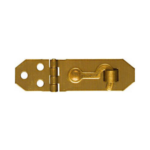 V1828 3/4" x 2-3/4" Hasp with Hook Antique Brass Finish