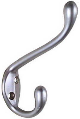 National Hardware N273508 V167 Heavy Duty Garment Hook Satin Chrome Finish