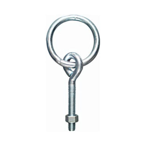 2061BC Hitch Ring with Eye Bolt Nut Zinc Plated Finish - pack of 10