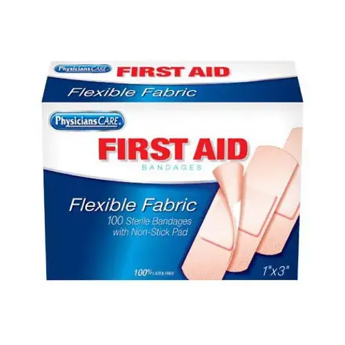 Fabric Bandage, 1 x 3-In. 100-Ct.