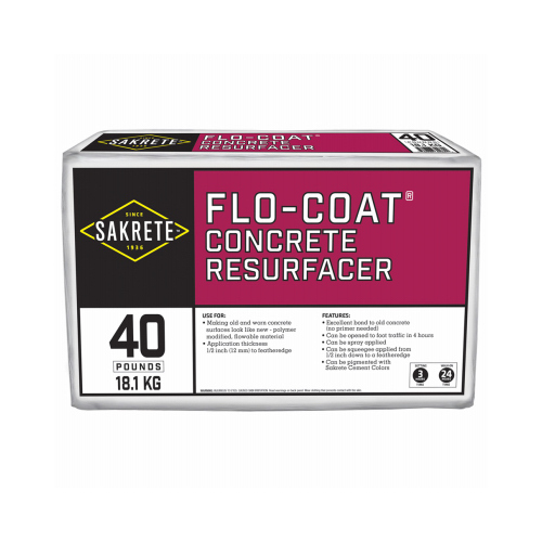 Flo-Coat Concrete Resurfacer, 40-Lbs.