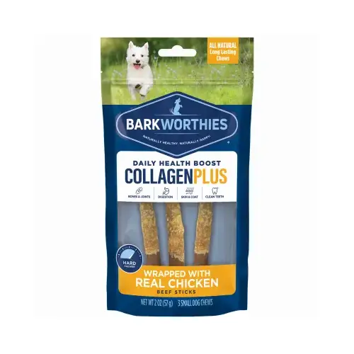 AMERICAN DISTRIBUTION & MFG CO 2023061 Chicken Wrapped Collagen Natural Dog Chews, 6-In - pack of 3