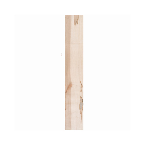 Square Edge Rustic Maple Wood Shelf, 8-In. x 4-Ft.