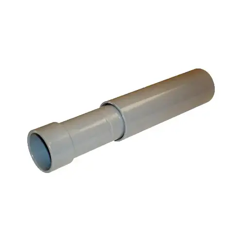 Carlon E945K-CAR E945 Expansion Coupling, 2-1/2 in Female Socket, 6 in L, PVC, Gray