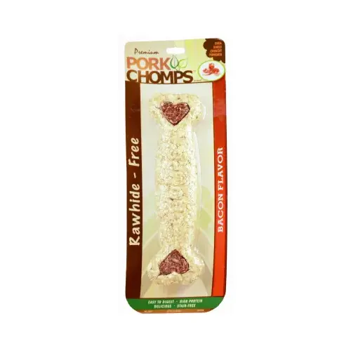SCOTT PET DT523 Dog Treats, Premium Bacon Crunchy Bone, 8-In.