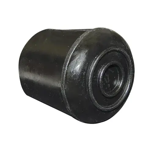 Furniture Leg Tip, Black Rubber, 7/8-In.