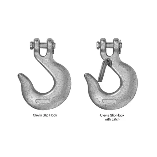 Clevis Slip Hook with Latch, 5/16-In.