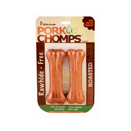Dog Treats, Premium Roasted Pork Pressed Bone, 2-Ct. - pack of 5