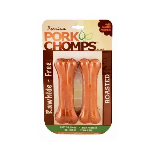 Dog Treats, Premium Roasted Pork Pressed Bone, 2-Ct.