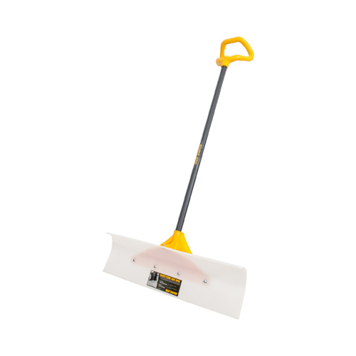 Snow Pusher, Versa Grip Poly D-Handle, 30-In.