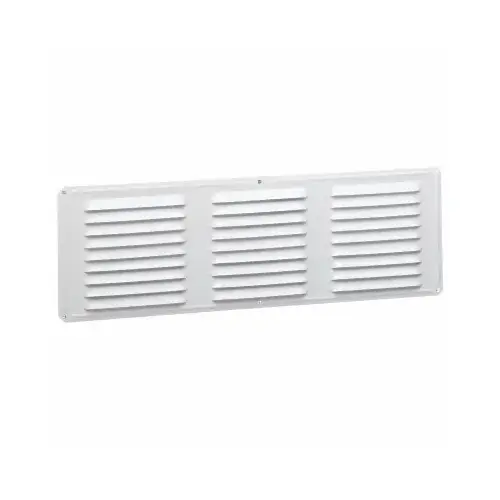 16 In. x 6 In. White Aluminum Under Eave Vent