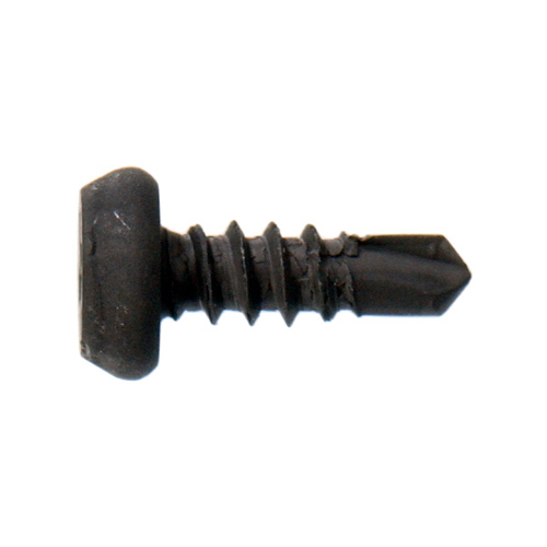 Sheet Metal Self-Drilling Framing Screws, Pan Head, Black Phosphate, #7 x 7/16-In., 1-Lb.