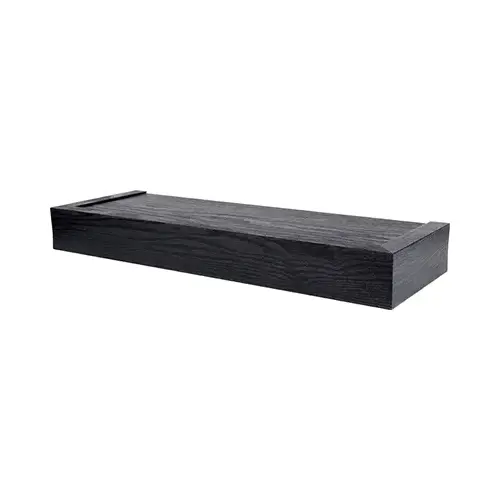 Floating Shelf, Modern Design, Black, 18-In.