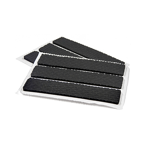 Non-Skid Foam Pads, Self-Adhesive, Black, 1/2 x 2.5-In - pack of 6