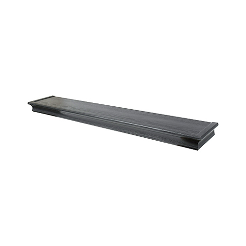 Floating Shelf, Beveled Design, Black, 36-In.