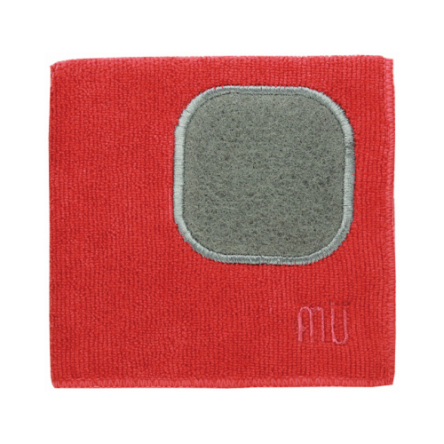 Mu Kitchen 6658-0906 Microfiber Cloths, Crimson Red, 12 x 12-In.