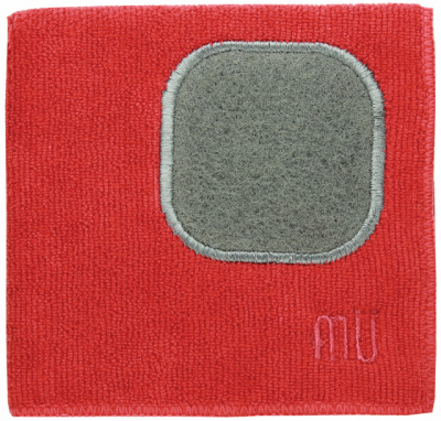 Mu Kitchen 6658-0906 Microfiber Cloths, Crimson Red, 12 x 12-In.