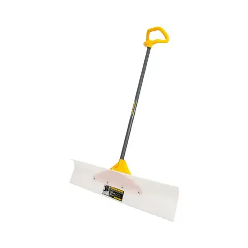 Snow Pusher, Versa Grip Poly D-Handle, 36-In.