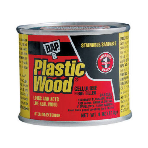 Plastic Wood Wood Filler, Paste, Strong Solvent, White, 4 oz
