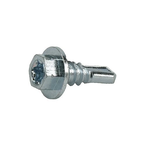 Power Pro Metal Screws, Self-Drilling, Hex Washer Head, #1/4-14 x 3/4-In., 52-Ct.