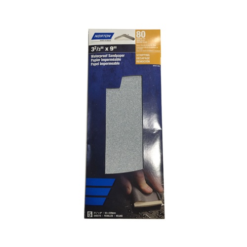 Ceramic Hook & Loop Sandpaper, 150-Grit, 1/3 Sheet - pack of 4