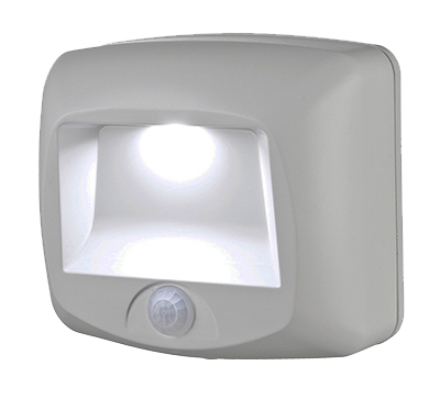 MR BEAMS/WIRELESS ENVIRONMENT LLC MB530-WHT-01-02 LED Stair & Deck Light, Motion-Sensing, 35 Lumens, White