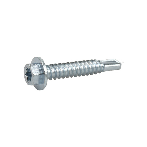 Power Pro Metal Screws, Self-Drilling, Hex Washer Head, #1/4-14 x 1.5-In., 37-Ct.