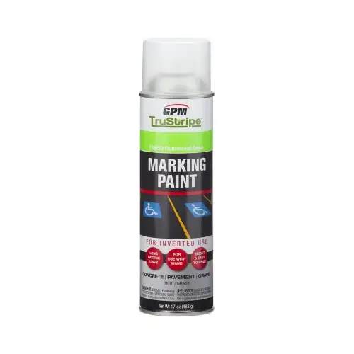 Inverted Aerosol Marking Paint, Fluorescent Glow Green, 17-oz. - pack of 12