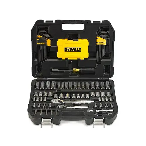 Mechanic's Tool Set, 108-Piece, Chrome Vanadium, Polished Chrome Vanadium