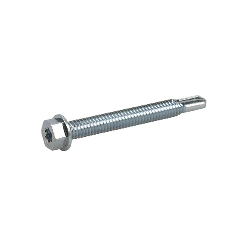 Power Pro Metal Screws, Self-Drilling, Hex Washer Head, #12-24 x 2-In., 45-Ct.