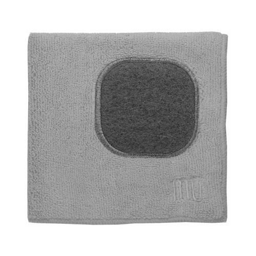 Mu Kitchen 6658-1608 Microfiber Cloths, Nickel, 12 x 12-In.