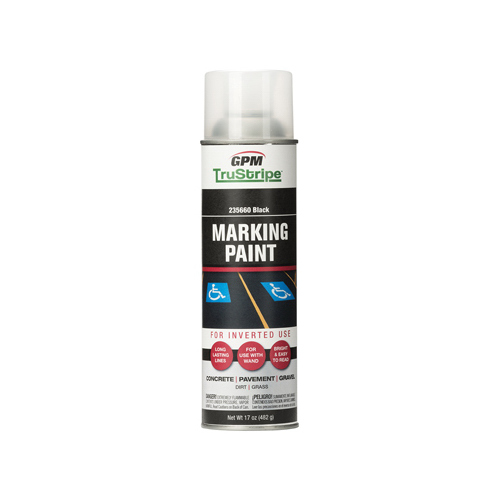 Inverted Aerosol Marking Paint, Black, 17-oz.