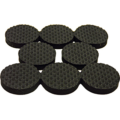 RICHELIEU AMERICA LTD 23284TV Surface Grip Pads, Self-Adhesive, Black, Round, 1-In - pack of 16