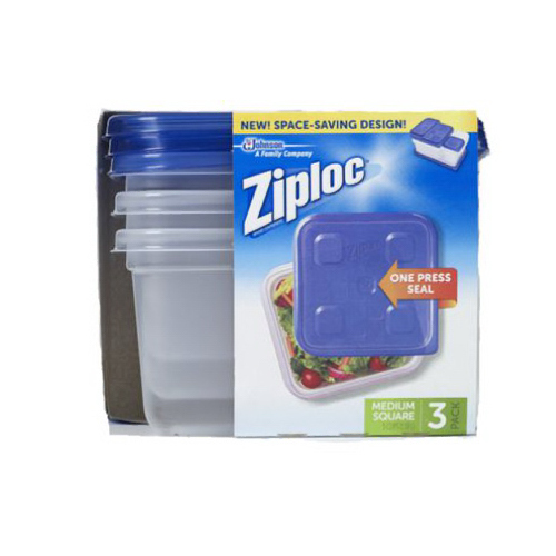 70937 Food Storage Container, 32 oz Capacity, Plastic, Clear, 6-1/8 in L, 6-1/8 in W, 3-3/8 in H - pack of 3