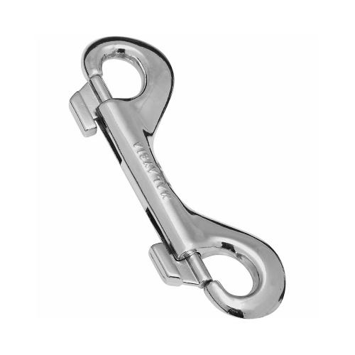 Double Bolt Snap, Nickel Finish, 3-15/16-In.