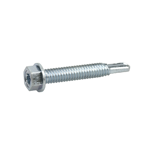 Power Pro Metal Screws, Self-Drilling, Hex Washer Head, #12-24 x 1.5-In., 60-Ct.