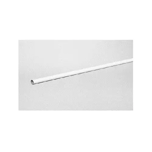 00 Closet Rod, 30 ft-lb, 5/8 in Dia, 72 in L, Steel White