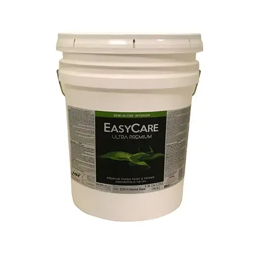 Ultra Premium Interior Latex Paint & Primer, Neutral Base Semi-Gloss, 5-Gallons