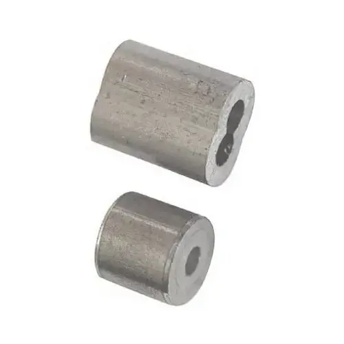 Garage Door Aluminum Ferrules/Stops, 3/32 In - pair