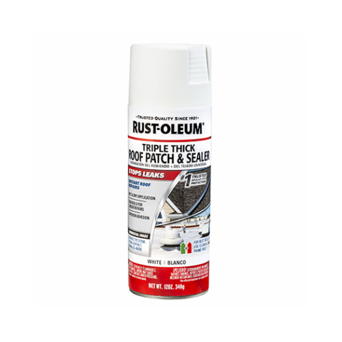 RustOleum 345814 Triple Thick Roof Patch & Sealer, White, 12oz.