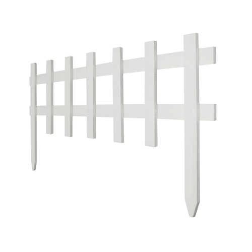 GREENES FENCE CO RC 75W White Deluxe Cape Cod Picket Fence, 18In. x 3Ft.