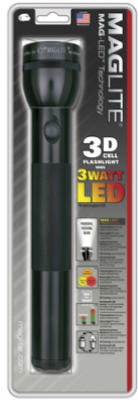 Mag Instrument ST3D016 Mag-LED Flashlight, 131 lumen, Black Aluminum