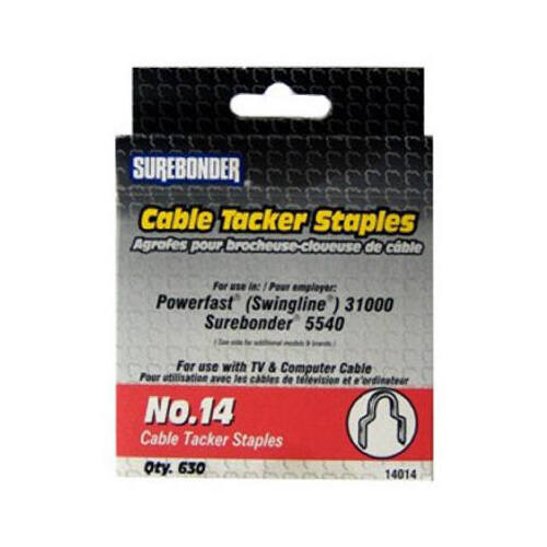 Round Cable Tack, #14, 1/4-In.