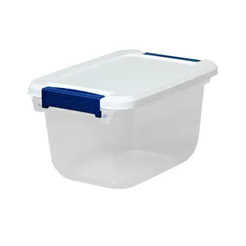 HMS MFG HFT-7099-010000044-8-XCP8 Latched Storage Bin, White, 6.5-Qt - pack of 8